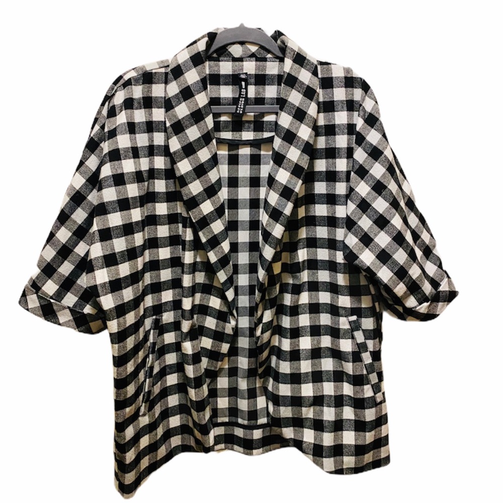 Oversized Kimono Plaid Jacket Design Lab Lord&Talo